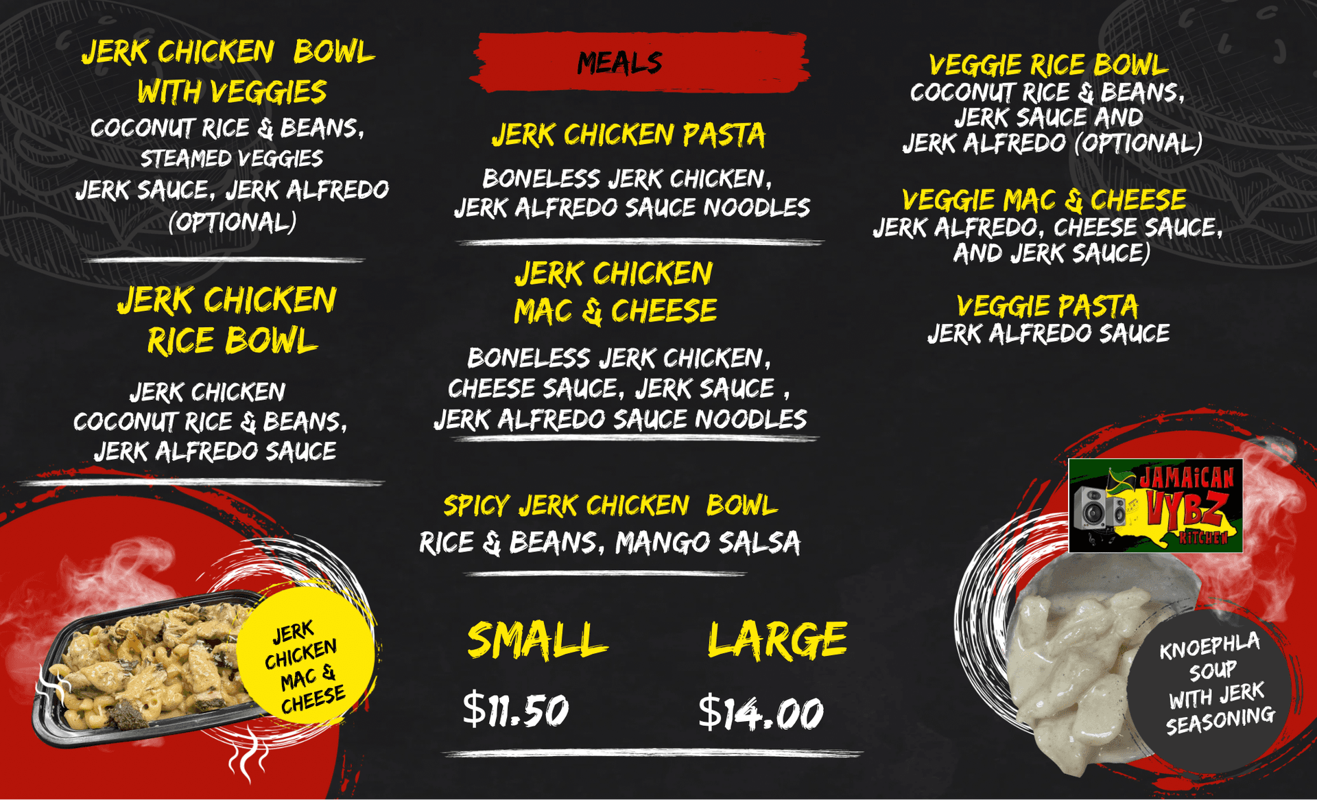 Jamaican Vybz Kitchen Menu - Part 1