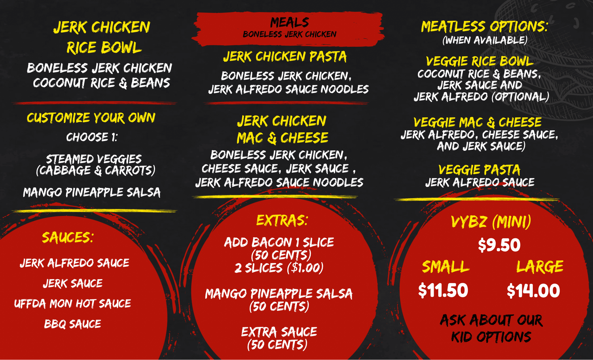 Jamaican Vybz Kitchen Menu - Part 2